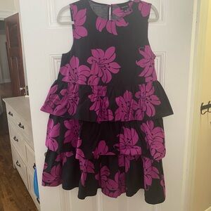 target x who what wear floral tiered dress